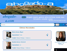 Tablet Screenshot of abogado-a.com